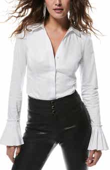 PAIGE Vendome Hidden Button-Down Shirt