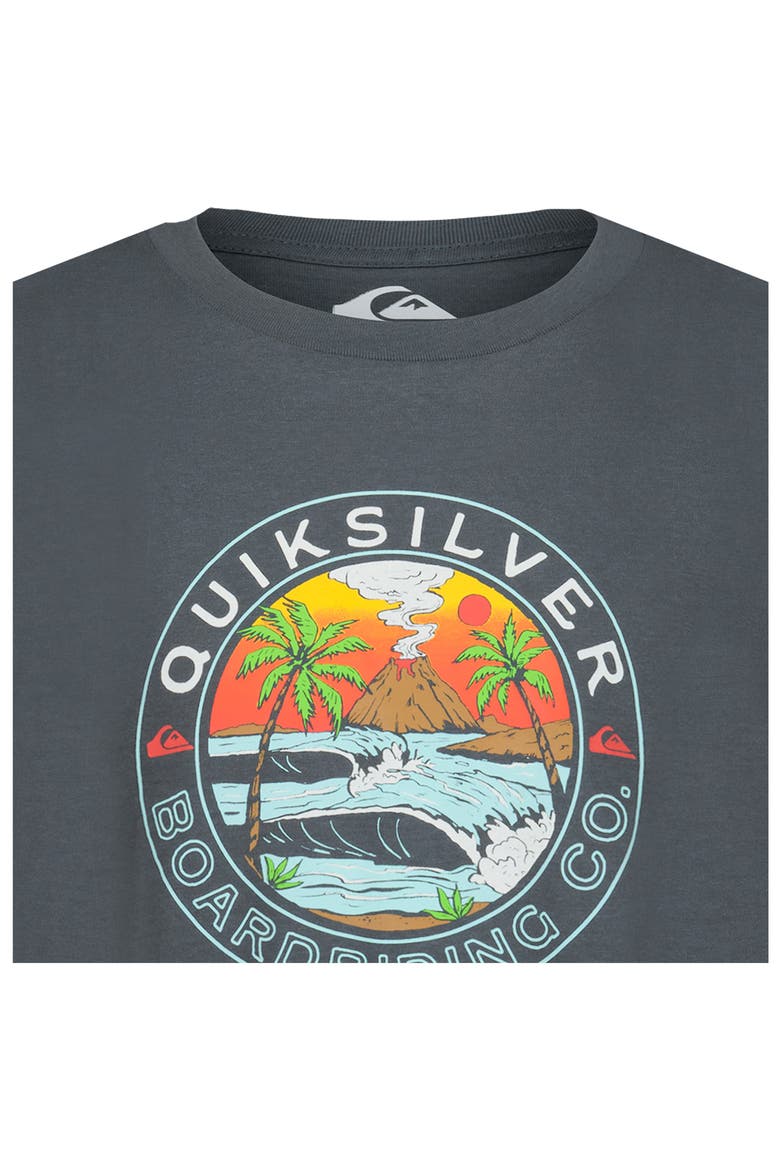 Kids' Sunset Beach Graphic Tee, Alternate, color, DARK SLATE