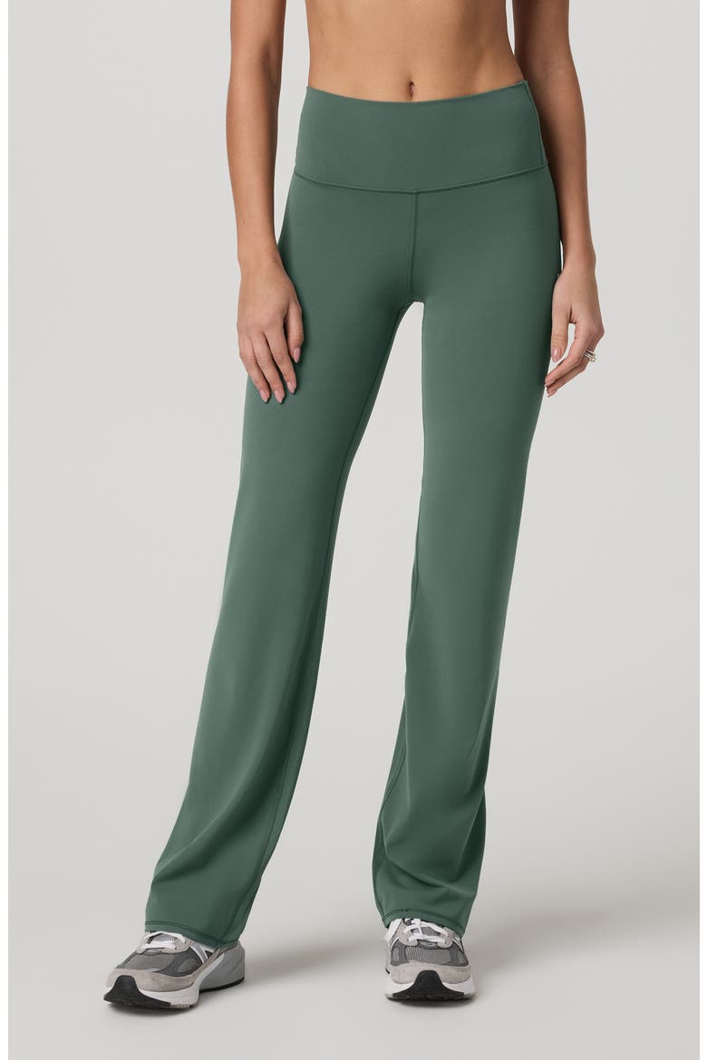 AllTheFeels™ High Waist Straight Leg Slim Pants, Main, color, AGATE GREEN