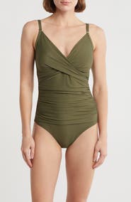 DKNY Twisted One-Piece Swimsuit