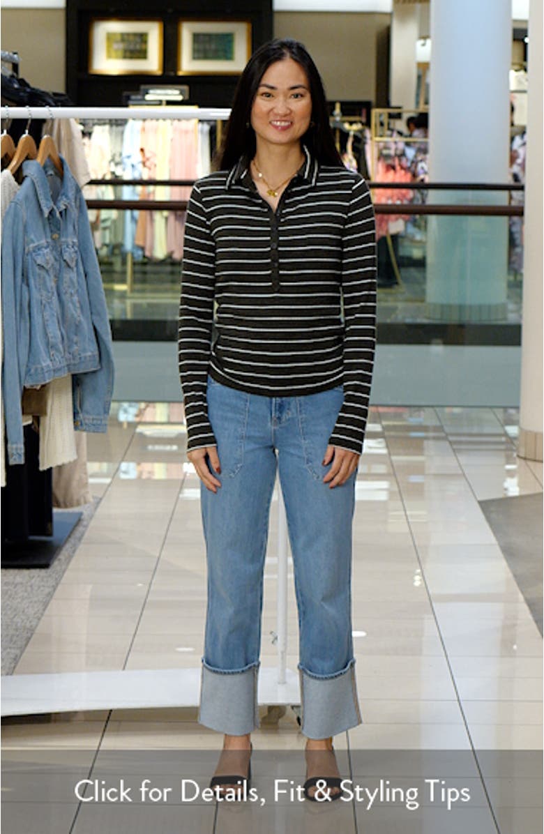 The Knit Stripe Long Sleeve Polo, sales video thumbnail