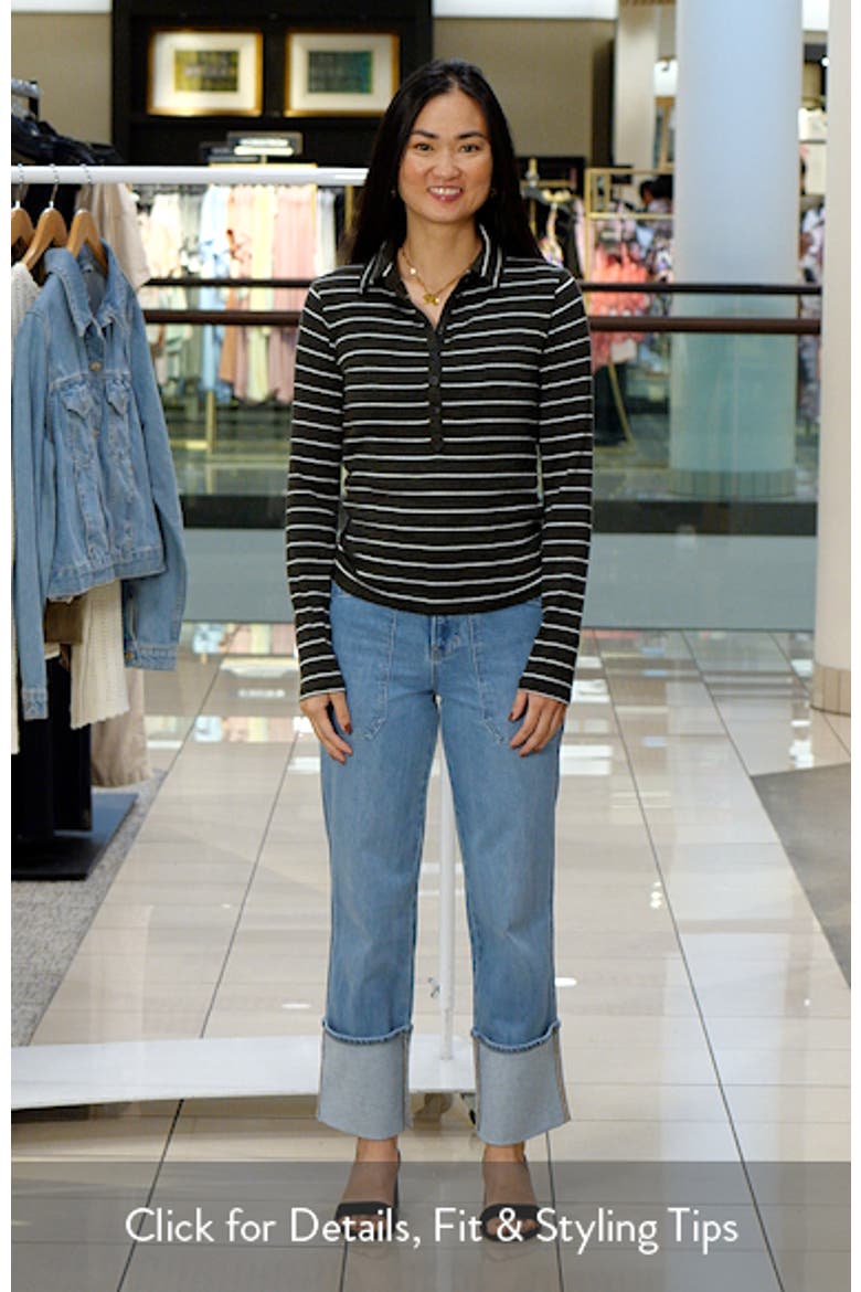 The Knit Stripe Long Sleeve Polo video