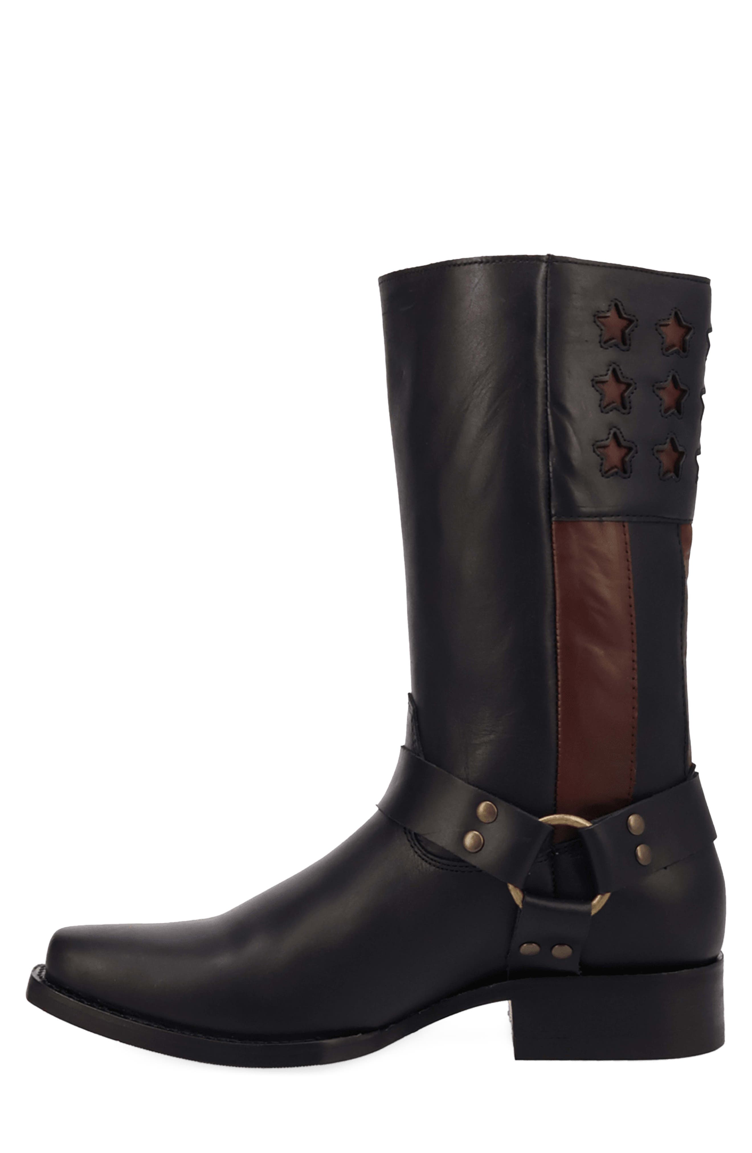 Patriot Harness Boot, Alternate, color, BLACK