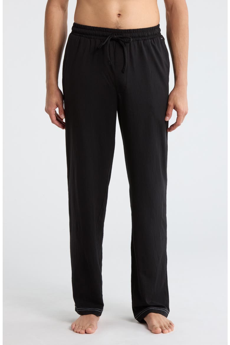 Cotton Jersey Pajama Pants, Main, color, BLACK