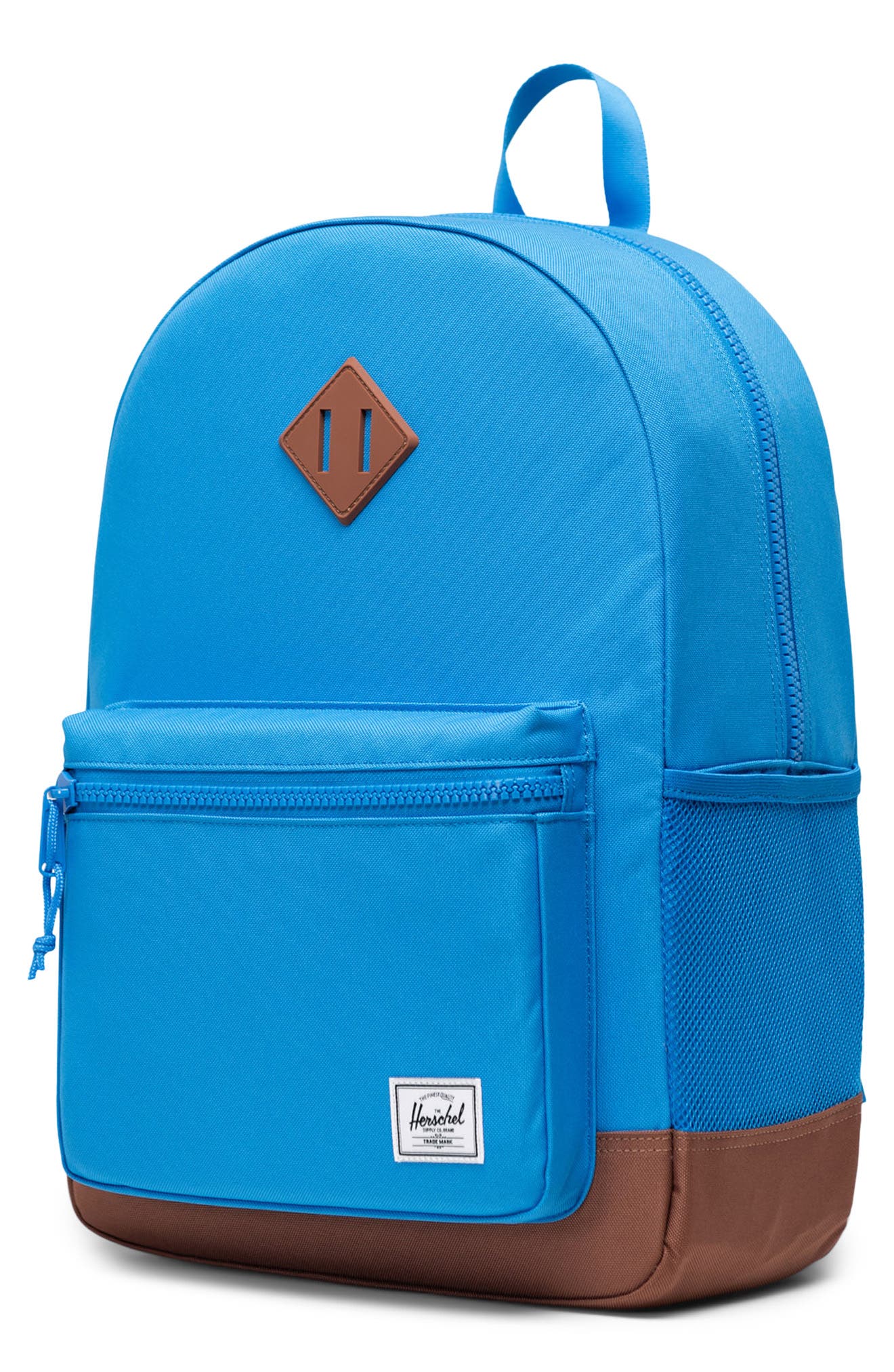 Kids' Heritage Youth Backpack, Alternate, color, FRENCH BLUE/SADDLE BROWN