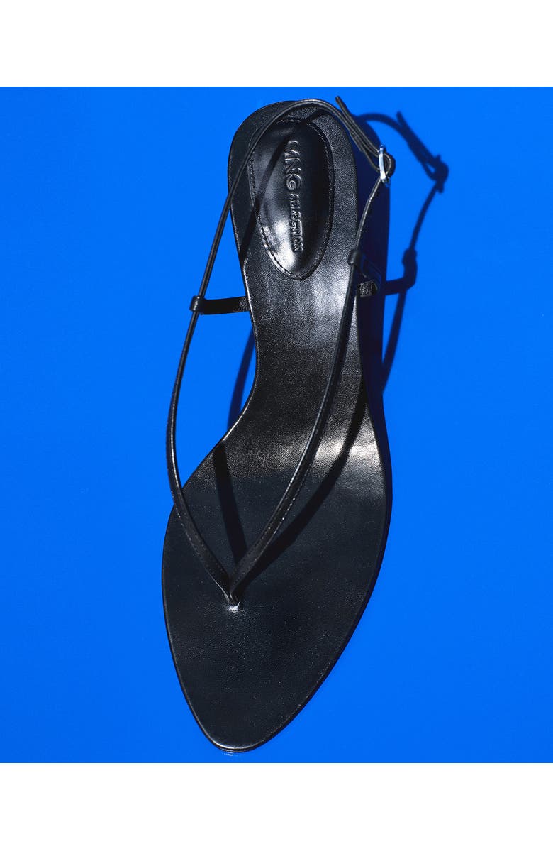 MANGO Slingback Kitten Heel Sandal, Alternate, color,