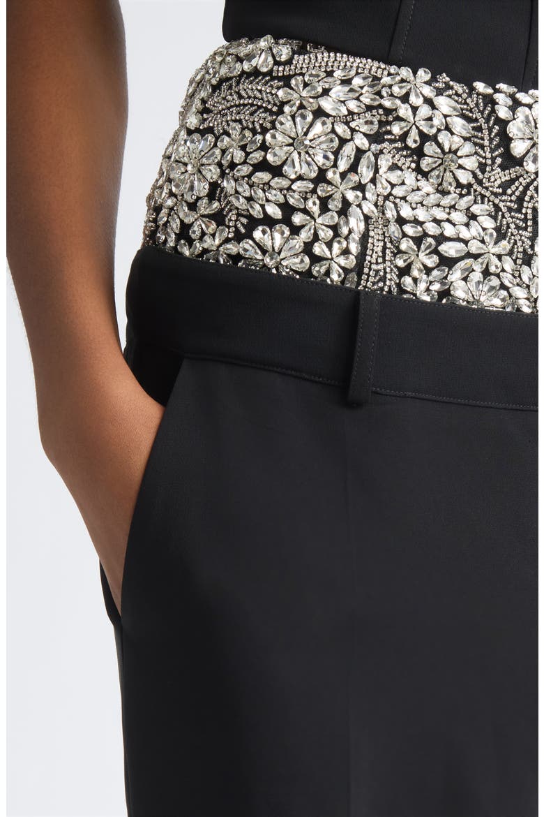 Crystal Ivy Dionne Wide Leg Pants, Alternate, color, BLACK/ CLEAR