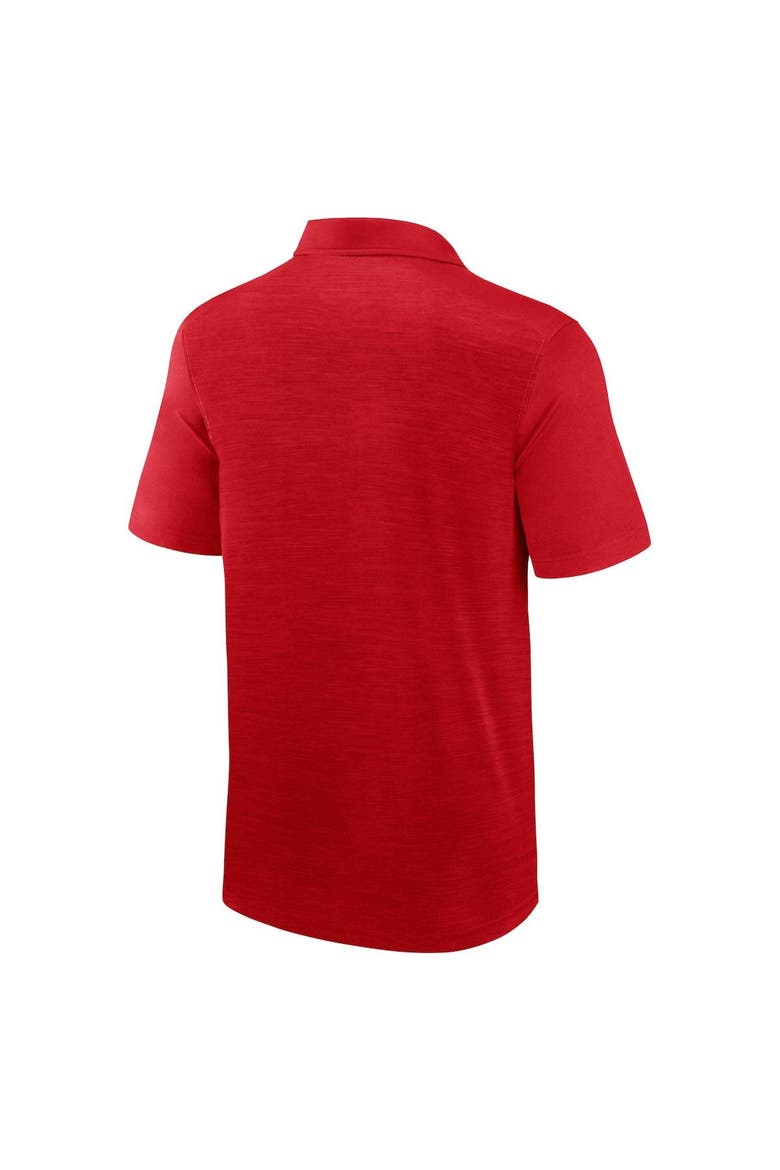 Men's Fanatics Branded Heather Red Wisconsin Badgers Classic Homefield Polo, Alternate, color, Heather Red
