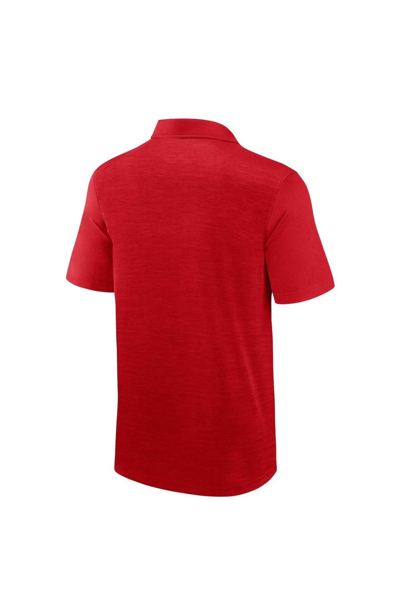 FANATICS Men's Fanatics Branded Heather Red Wisconsin Badgers Classic Homefield Polo, Alternate, color, Heather Red