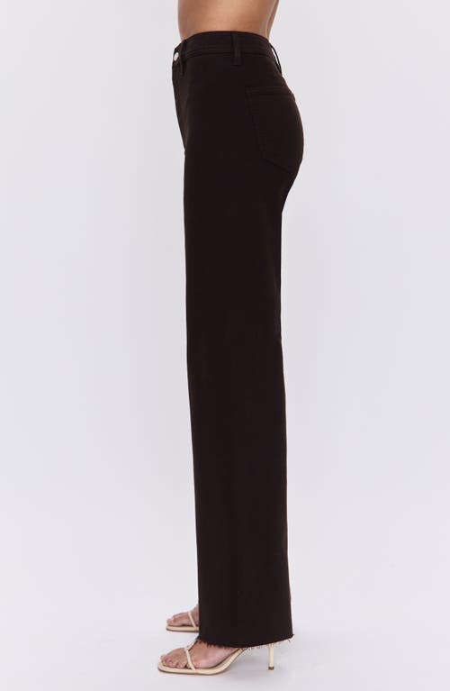 Pistola Penny High Rise Wide Leg Jeans In Mocha In Brown