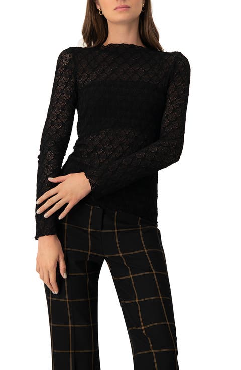 Knitted Long Sleeve Blouse