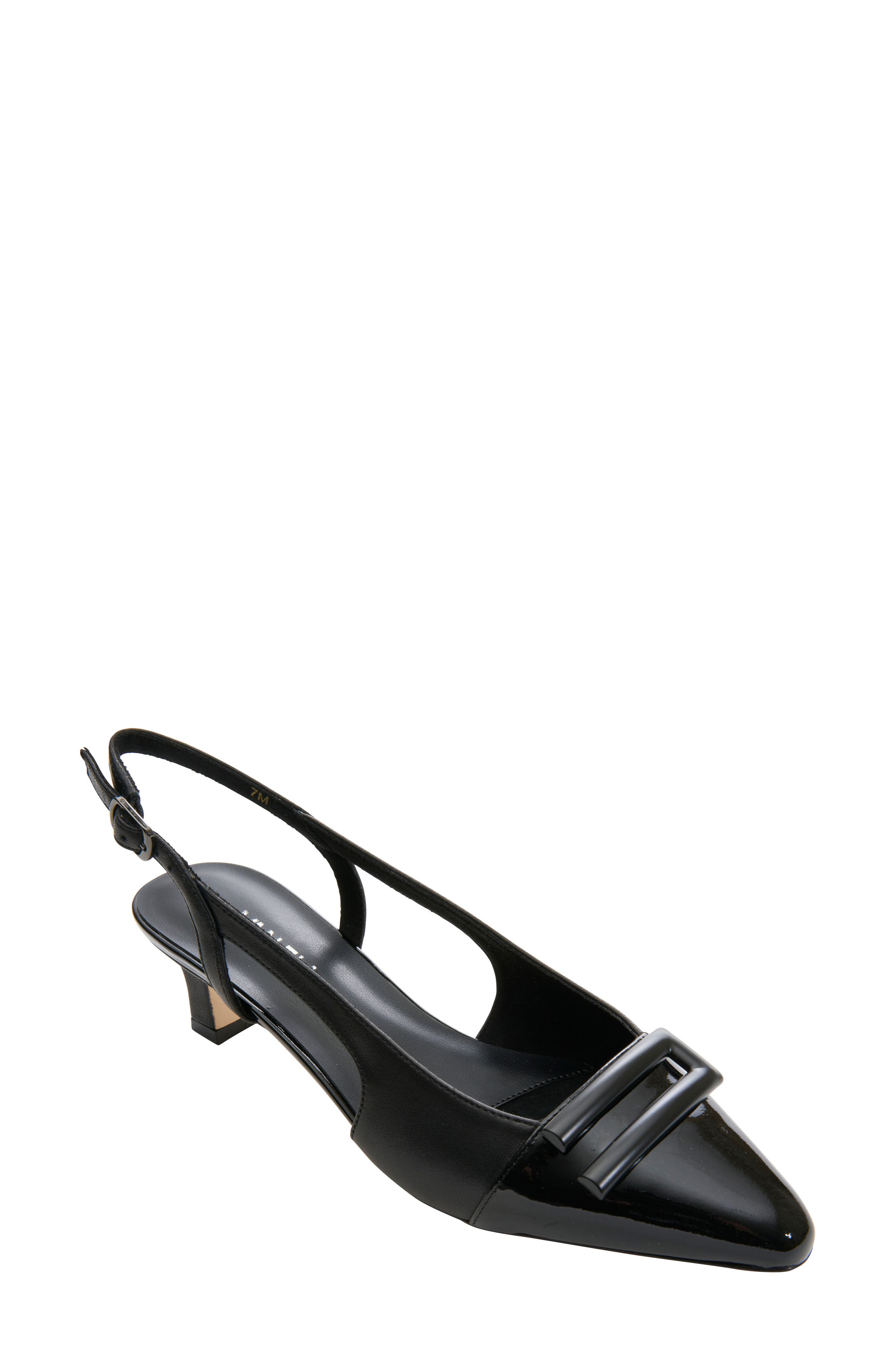 Tady Pointed Toe Slingback Pump, Main, color, BLACK