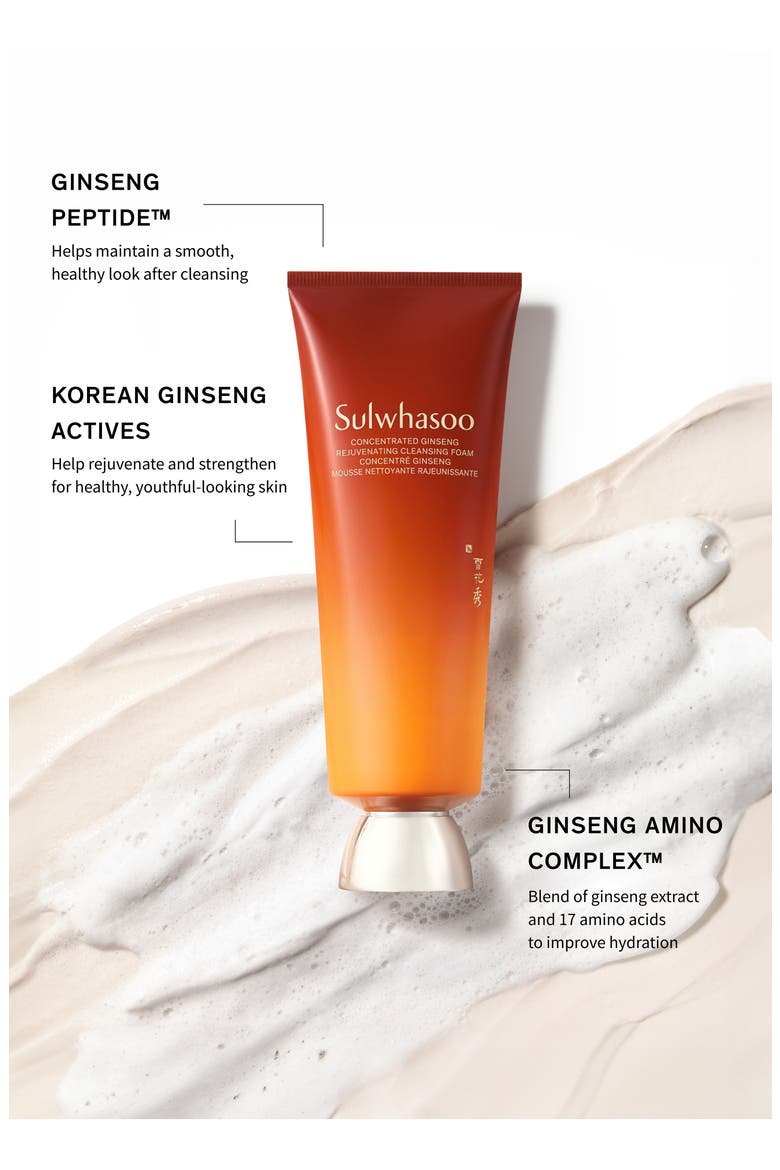 Concentrated Ginseng Rejuvenating Cleansing Foam, Alternate, color, NO COLOR