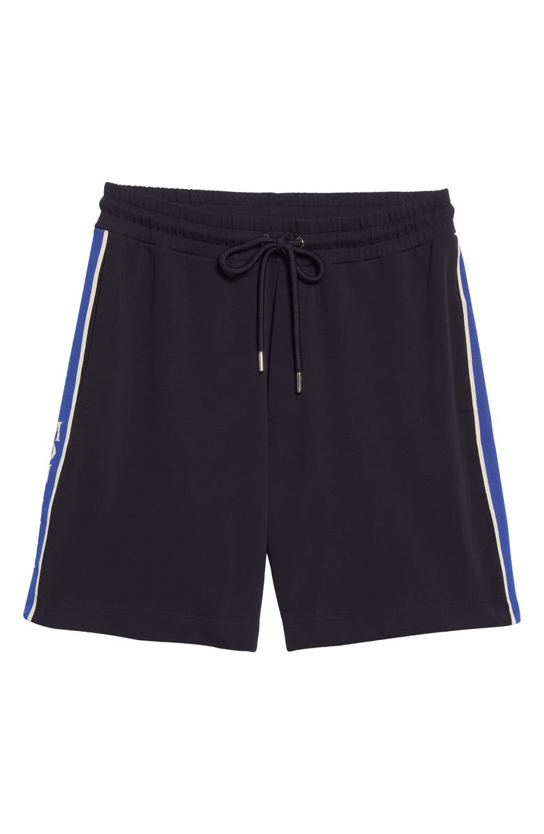 Moncler Retro Logo Stripe Shorts, Alternate, color, 