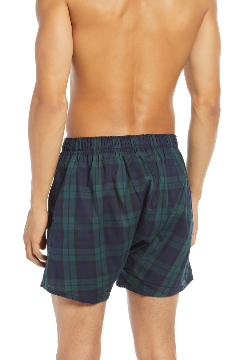 3-Pack Assorted Woven Cotton Boxers, Alternate, color, BLACK