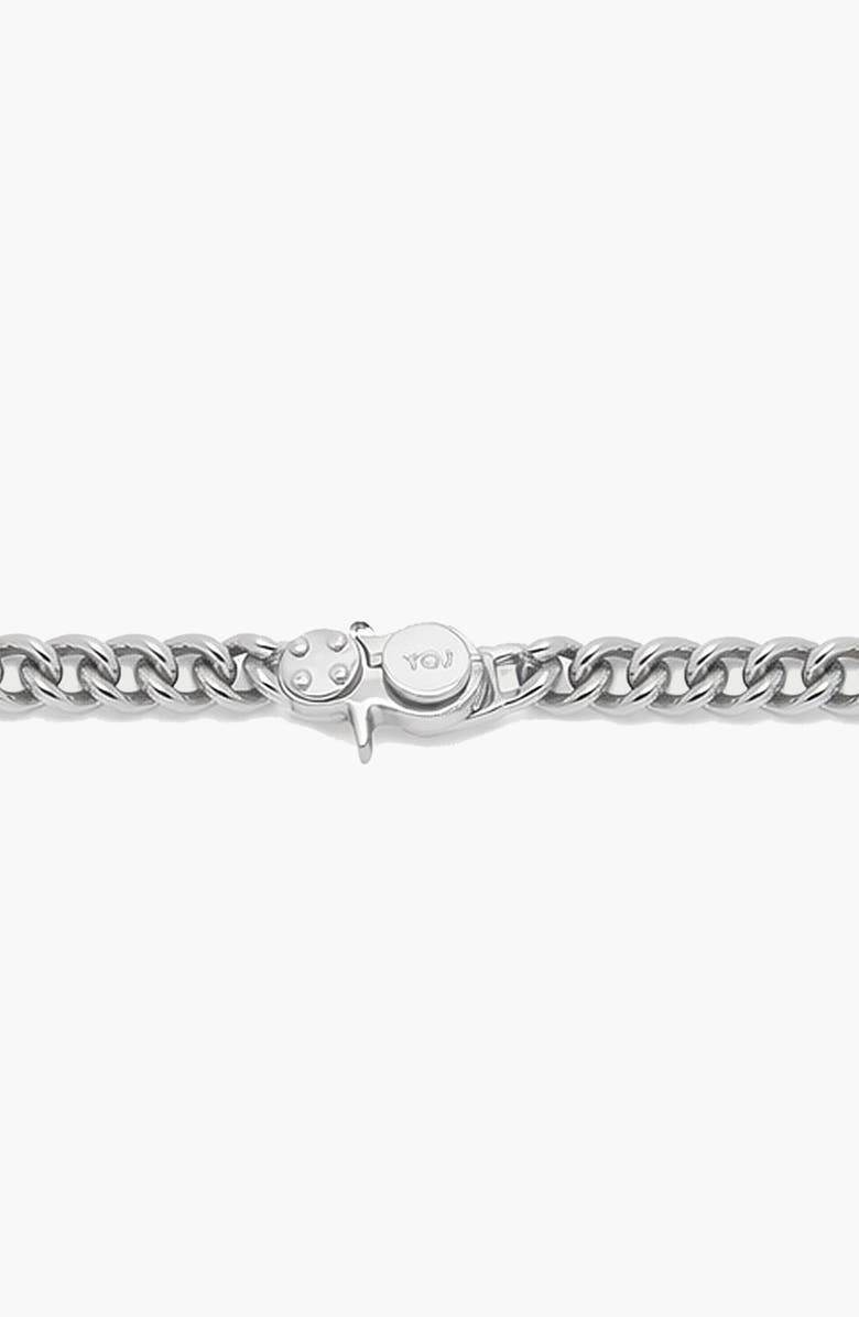 YOJ Forge Curb Chain Necklace  In Silver, Alternate, color, Silver