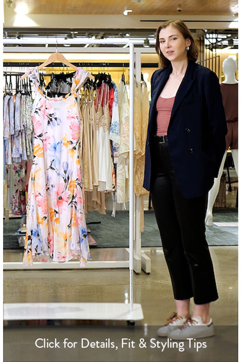 Scarf Charmeuse & Chiffon Cocktail Dress video