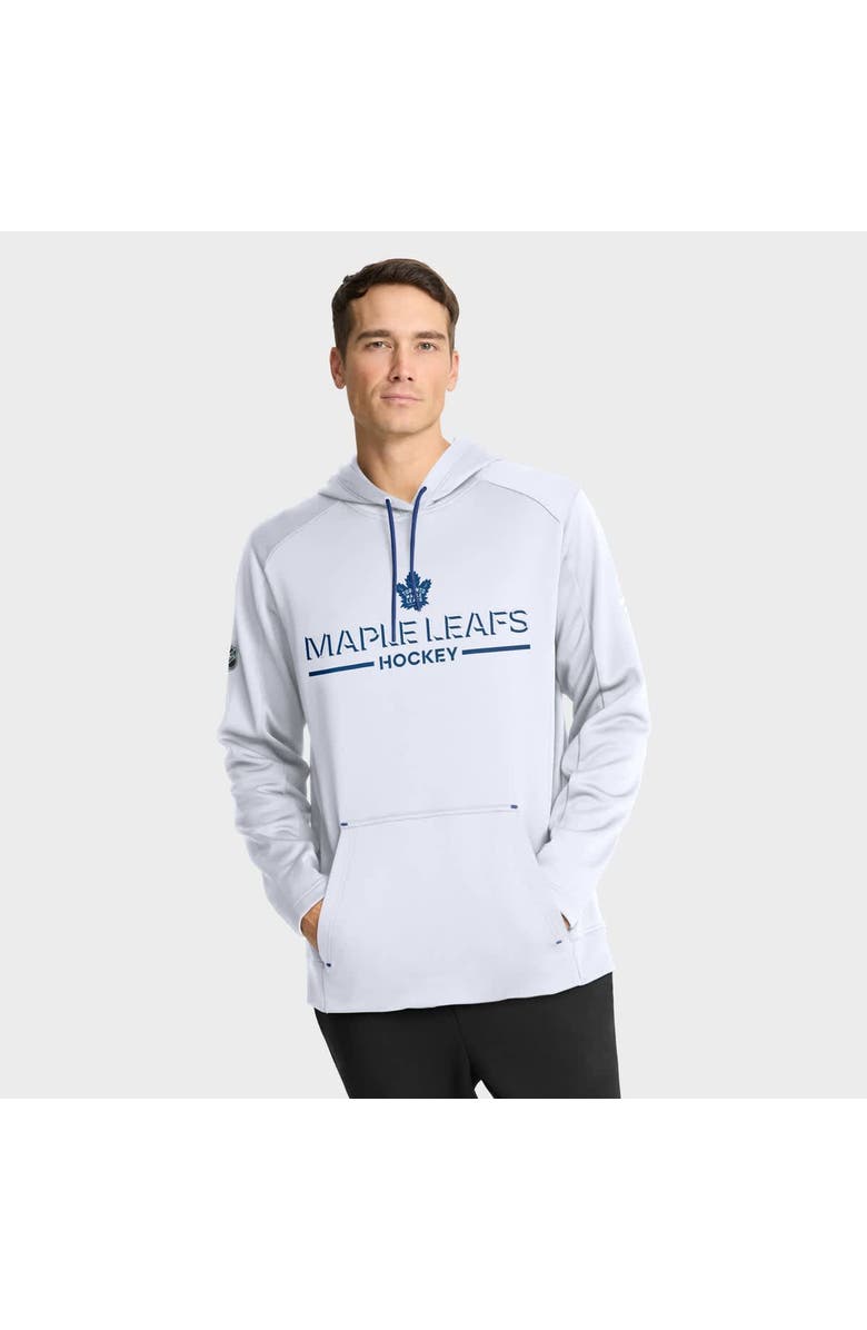 FANATICS Men's Fanatics White Toronto Maple Leafs Authentic Pro Rink Hoodie, Main, color, White