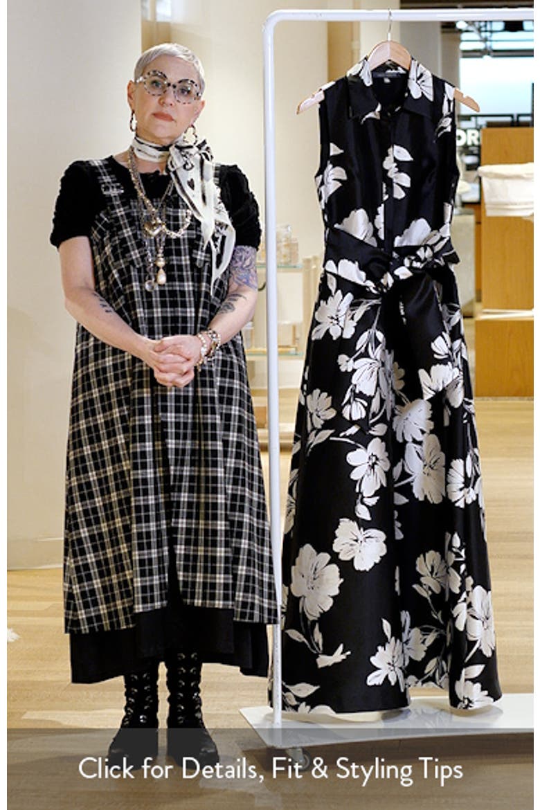 Floral Sleeveless Shirtdress Gown video