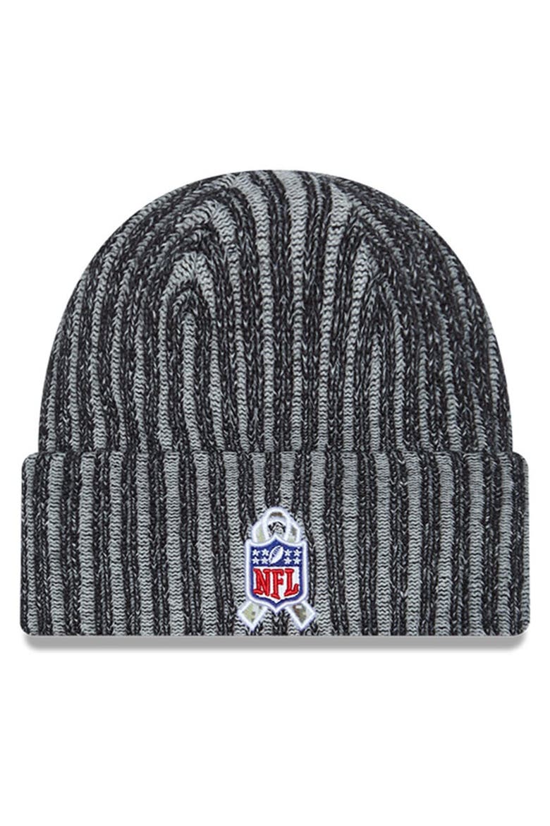 Men's New Era  Black Kansas City Chiefs 2023 Salute To Service Cuffed Knit Hat, Alternate, color, Black