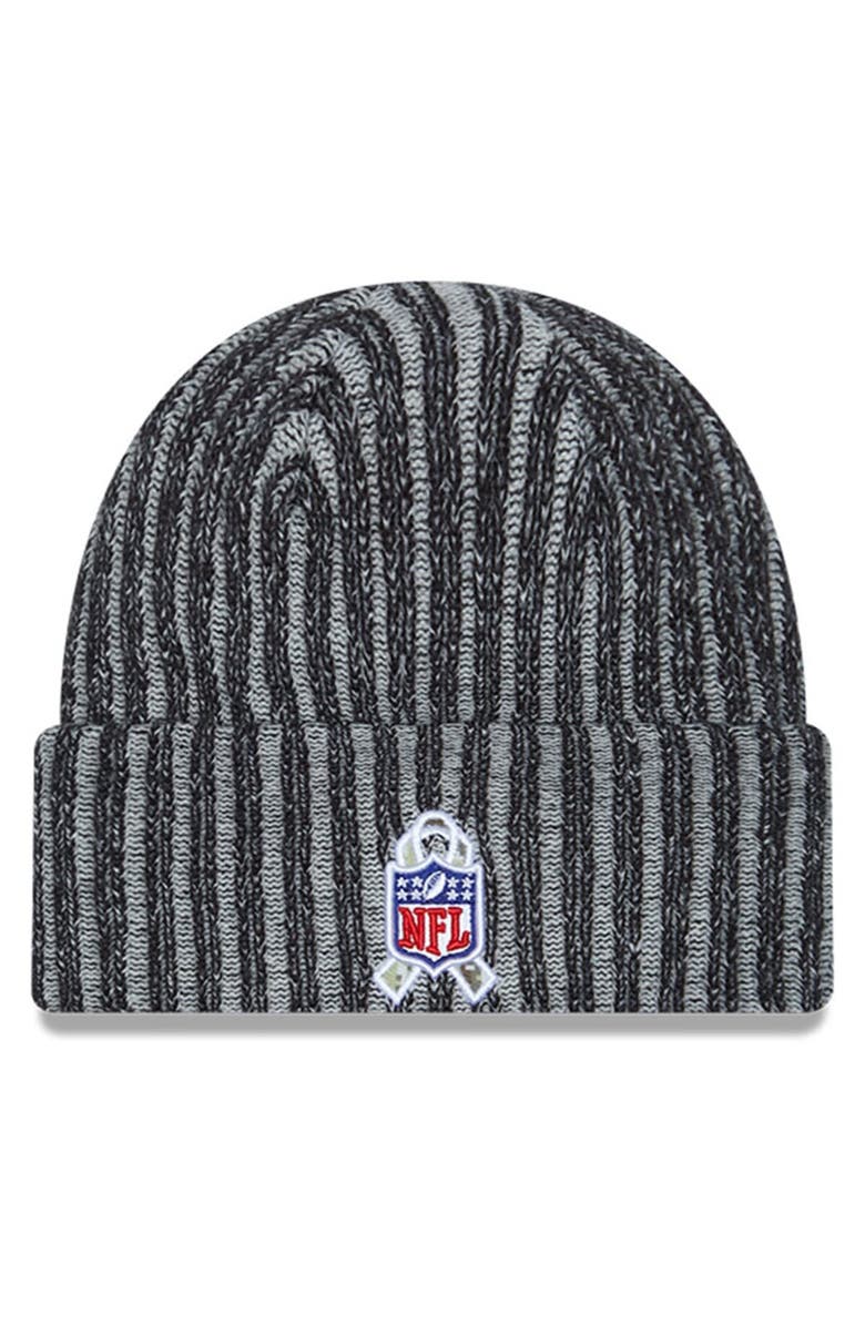 New Era Men's New Era Black Kansas City Chiefs 2023 Salute To Service Cuffed Knit Hat, Alternate, color,