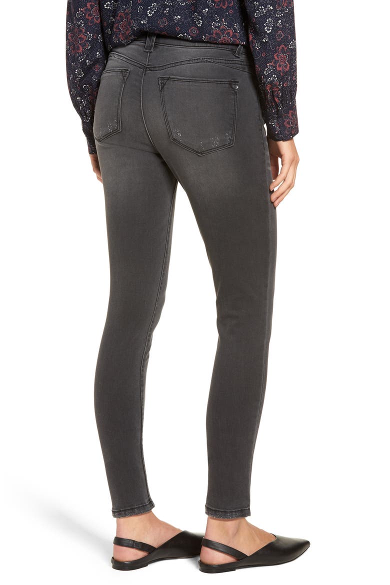 Ab-Solution Ankle Skinny Stretch Jeans (Nordstrom Exclusive), Alternate, color, GREY