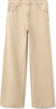 MANGO Danila High Waist Wide Leg Jeans