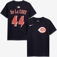 Nike Youth Nike Elly De La Cruz Black Cincinnati Reds Name & Number T-Shirt