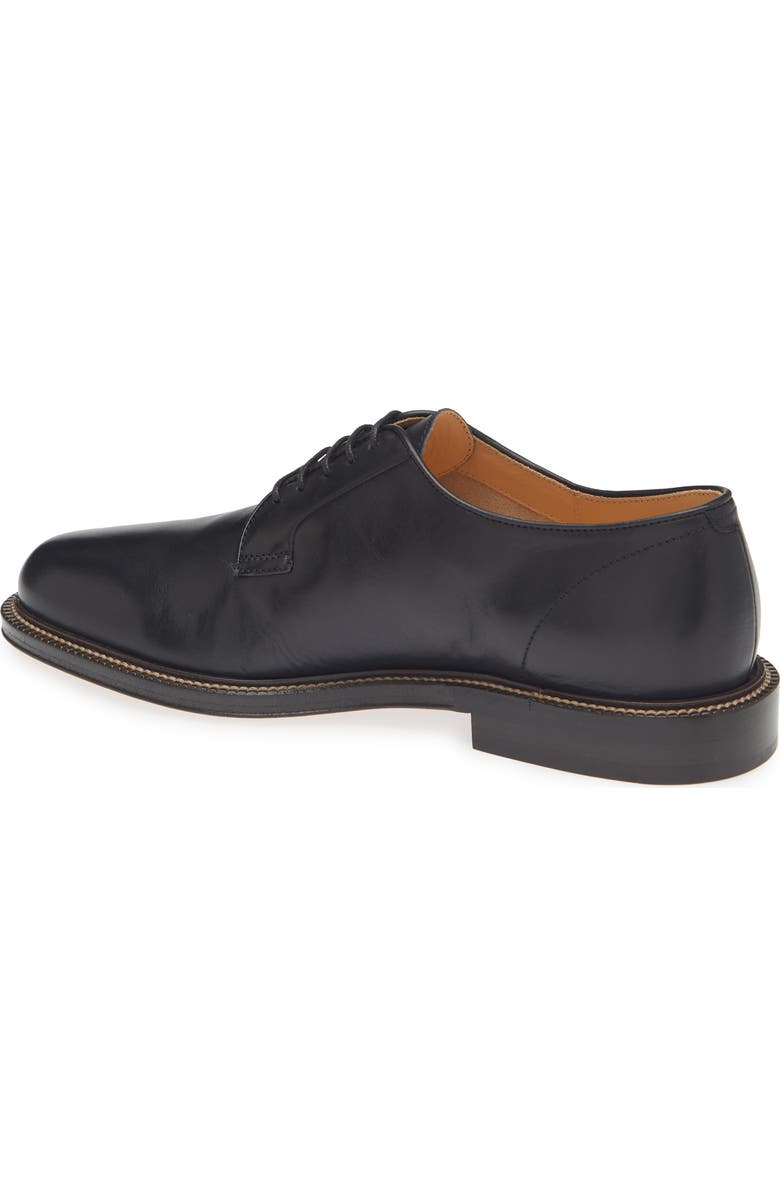 Brunello Cucinelli Leather Derby, Alternate, color, C101 Black