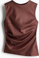H&M Coated Jersey Top