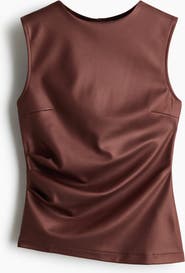 H&M Coated Jersey Top