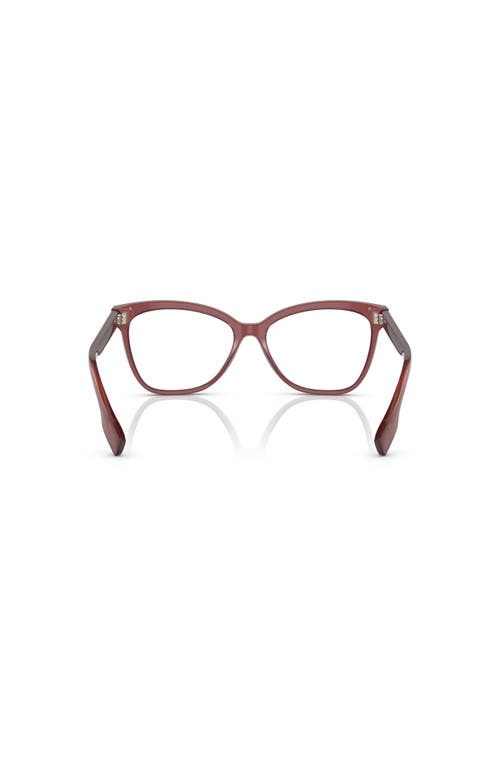 Burberry 54mm Cat Eye Optical Glasses In Burgundy