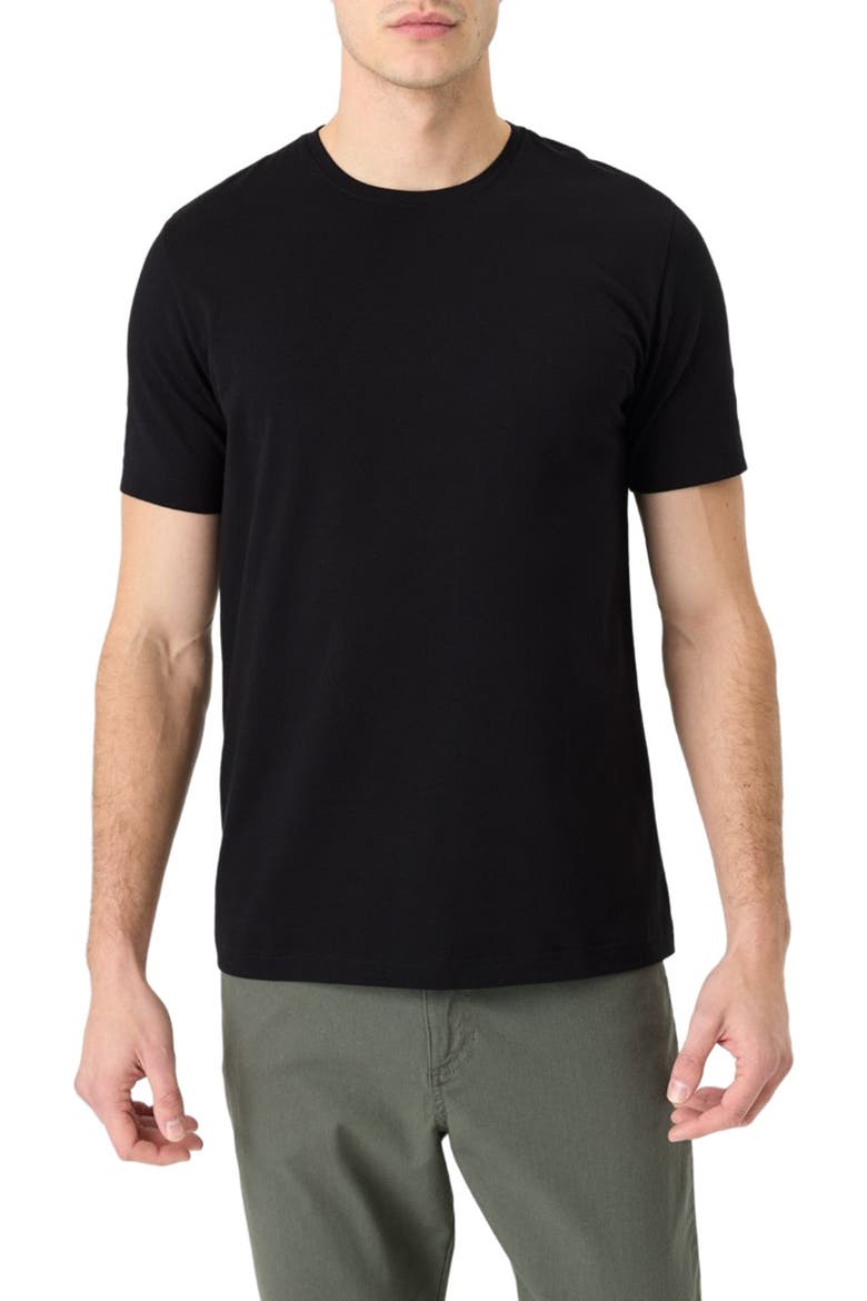 Luxe Essential Classic Fit Crewneck Tee Made With Organic Cotton, Main, color, Black