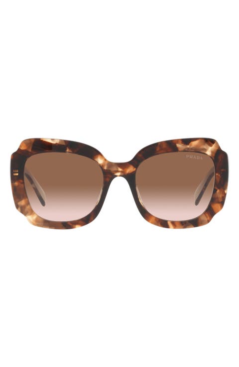 54mm Gradient Irregular Sunglasses