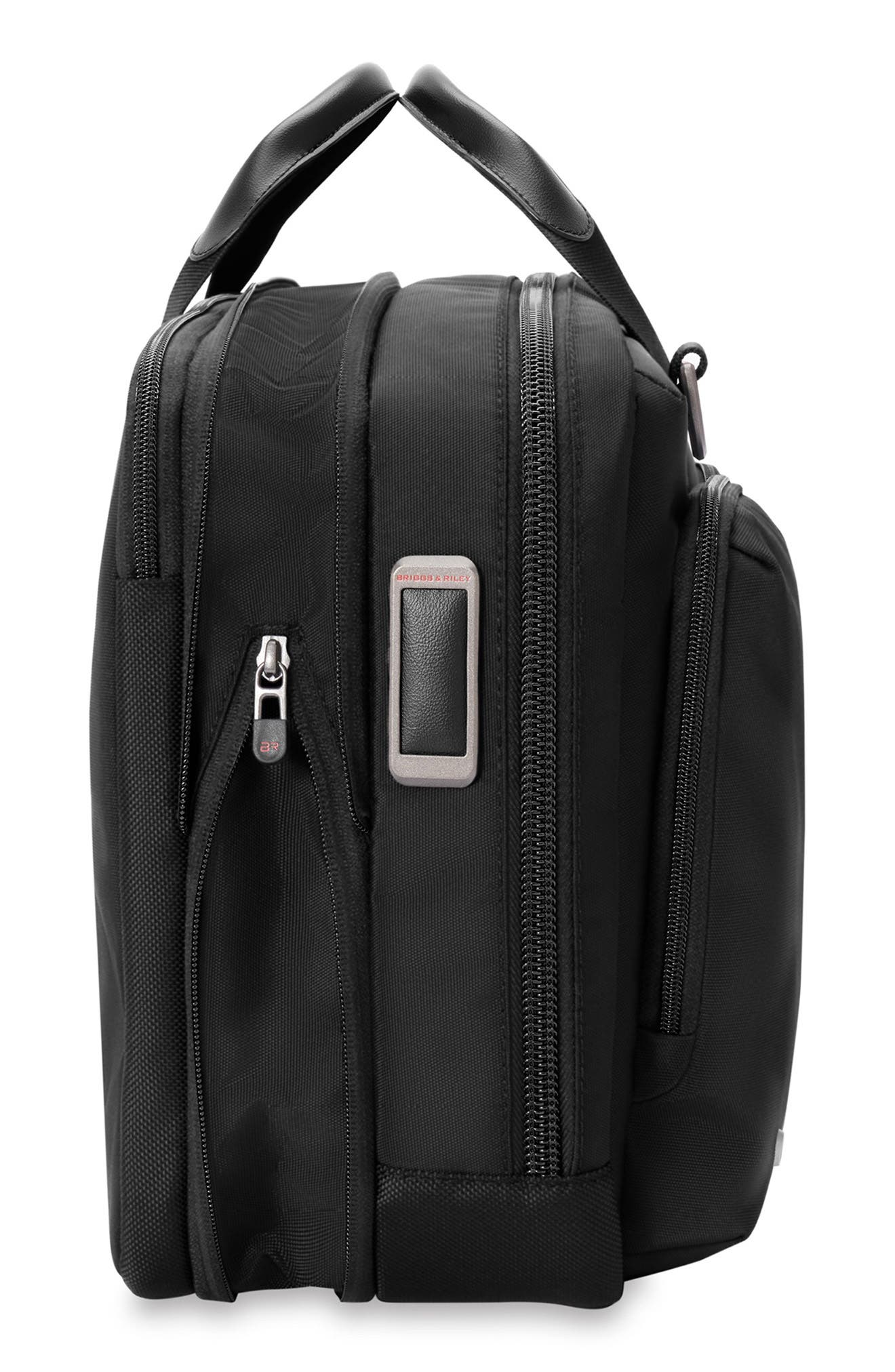 Briggs & Riley HTA Medium Expandable Briefcase, Alternate, color, Black