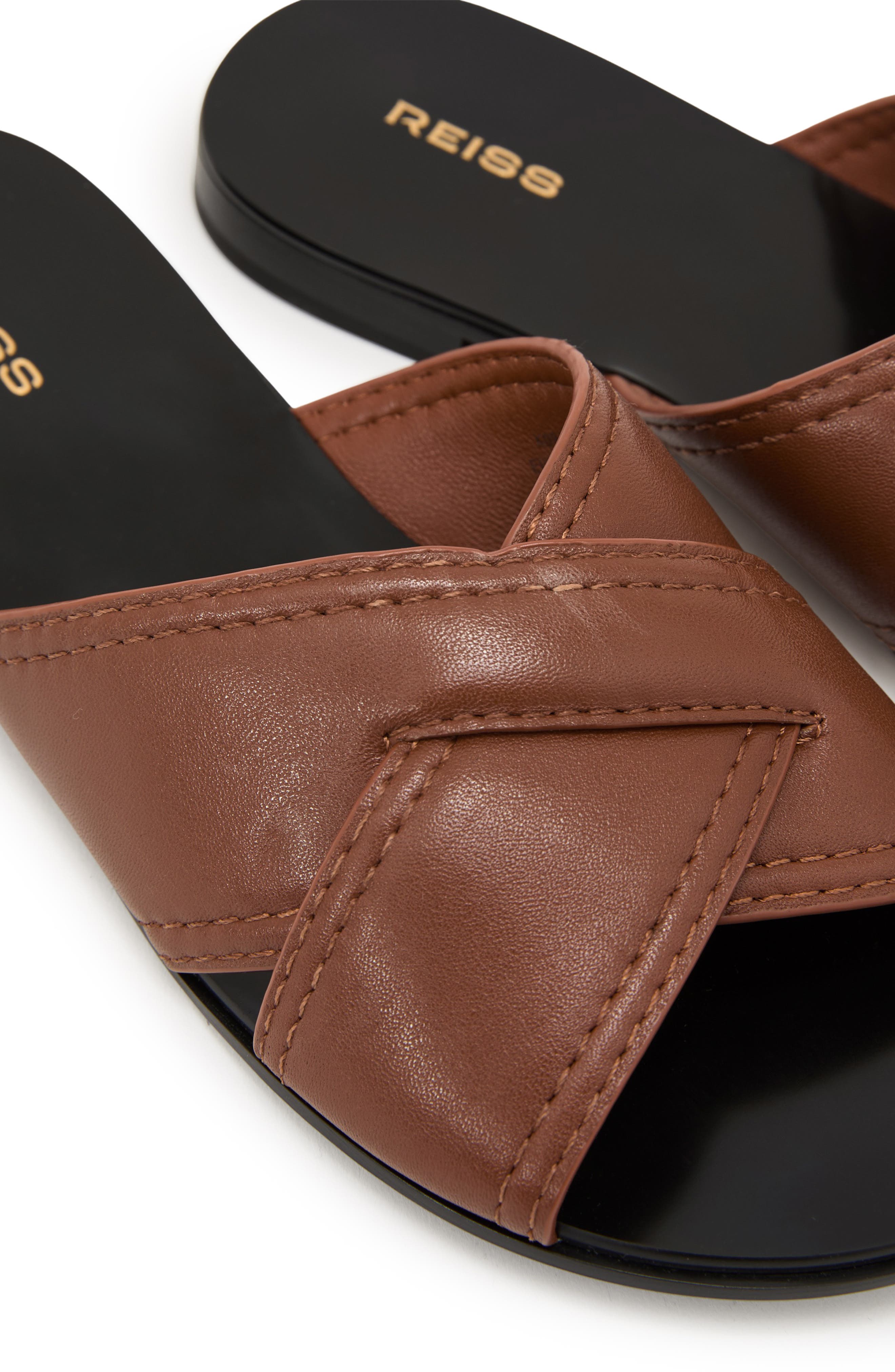 Reiss Kori Slide Sandal, Alternate, color, Tan