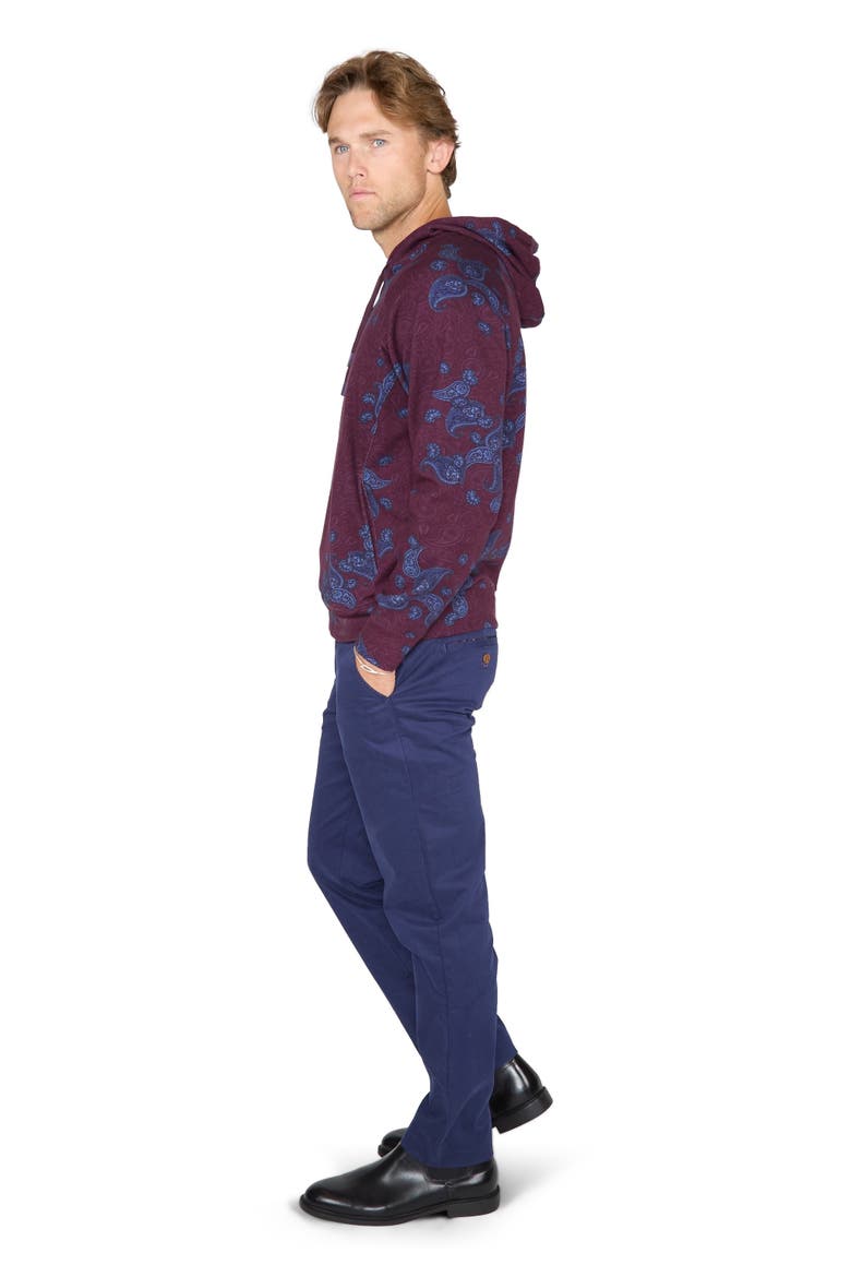 Hank Brushed Interlock Hoodie, Alternate, color, Montgat Paisley Plum