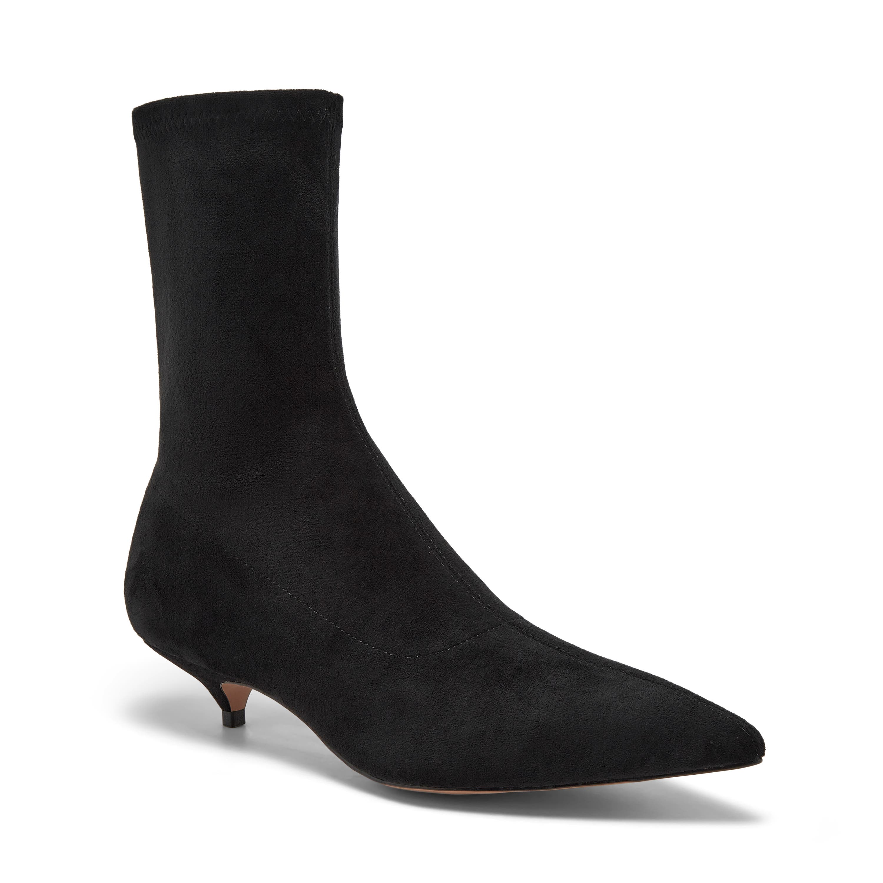 Black Stretch Microsuede