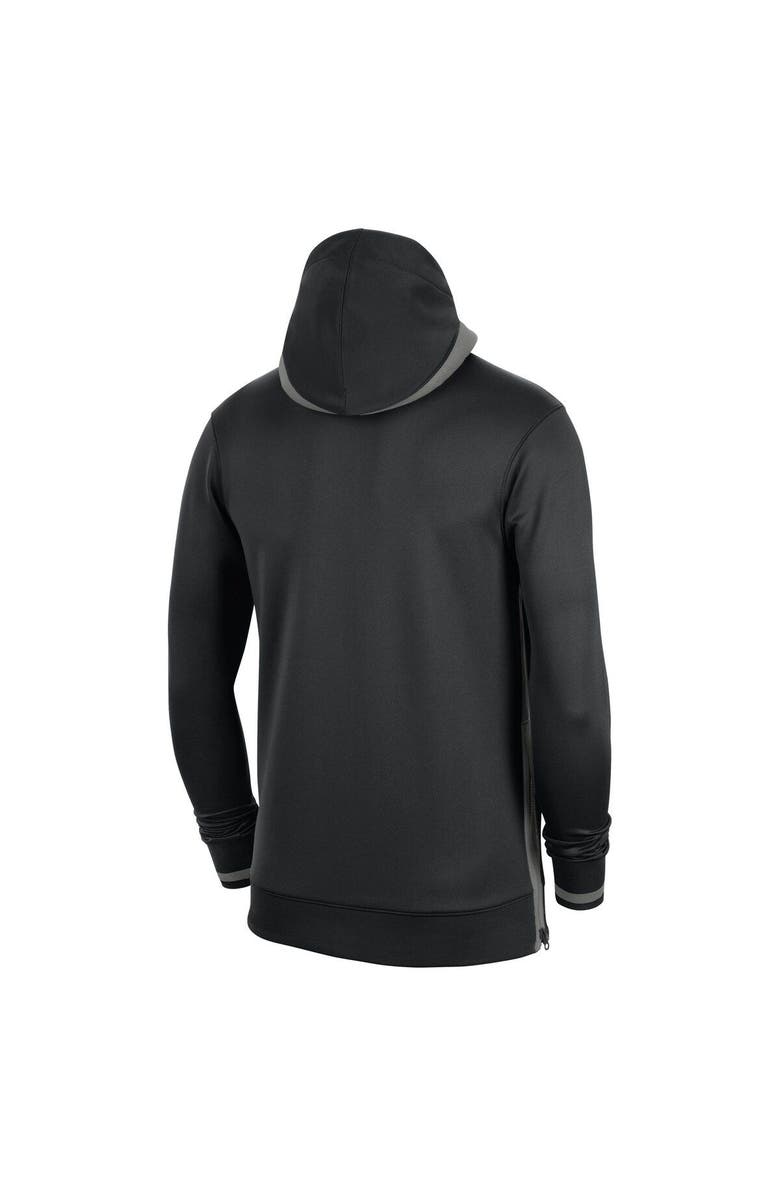 Nike Men's Nike Black Brooklyn Nets Authentic Showtime Performance Full-Zip Hoodie, Alternate, color, Black