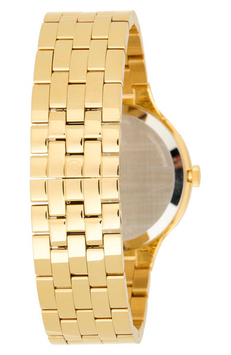 Movado Veturi Museum Dot Bracelet Watch, 44mm, Alternate, color, Gold/ Black