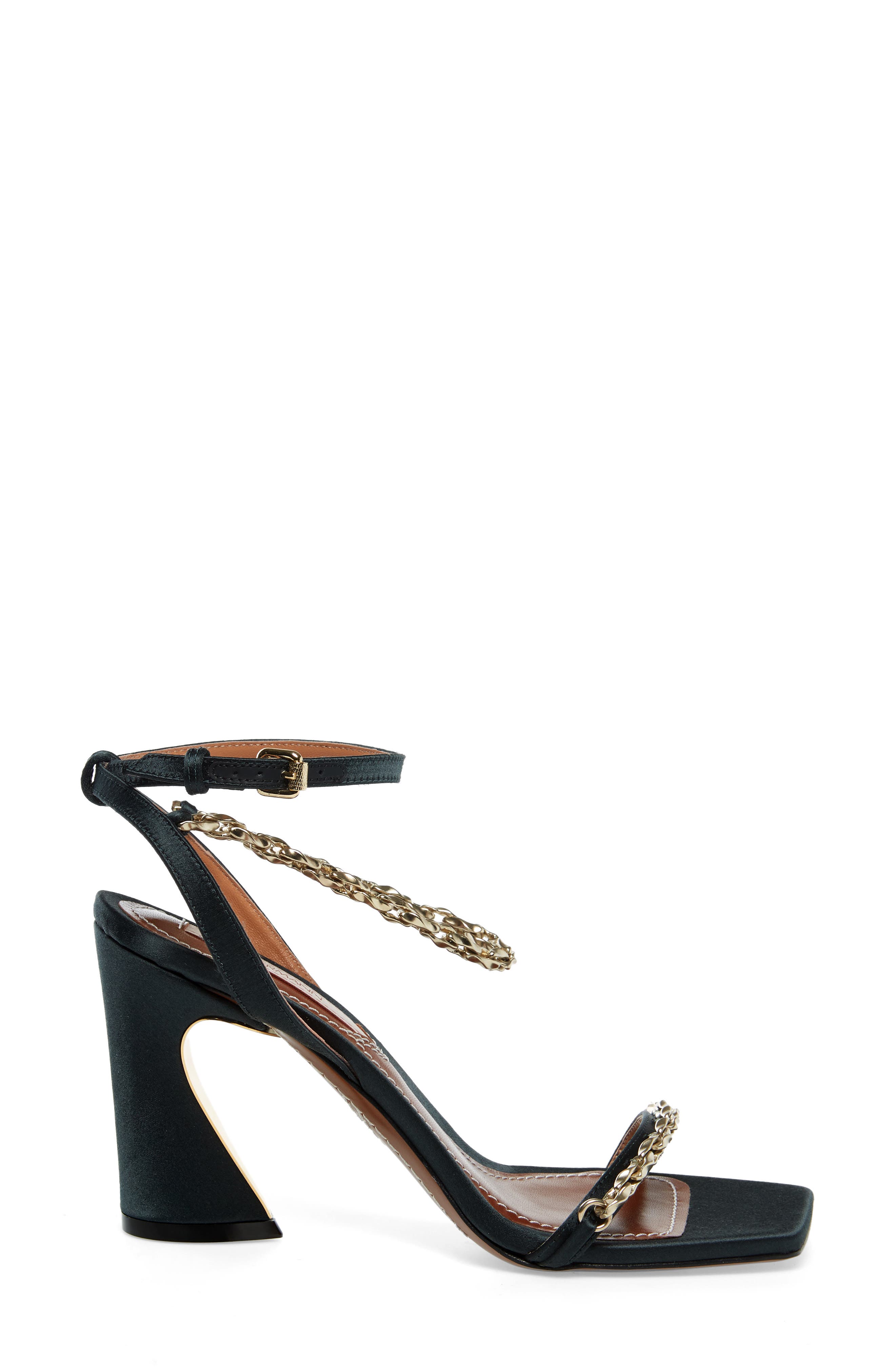 Zimmermann Crescent Chain Ankle Strap Sandal, Alternate, color, 