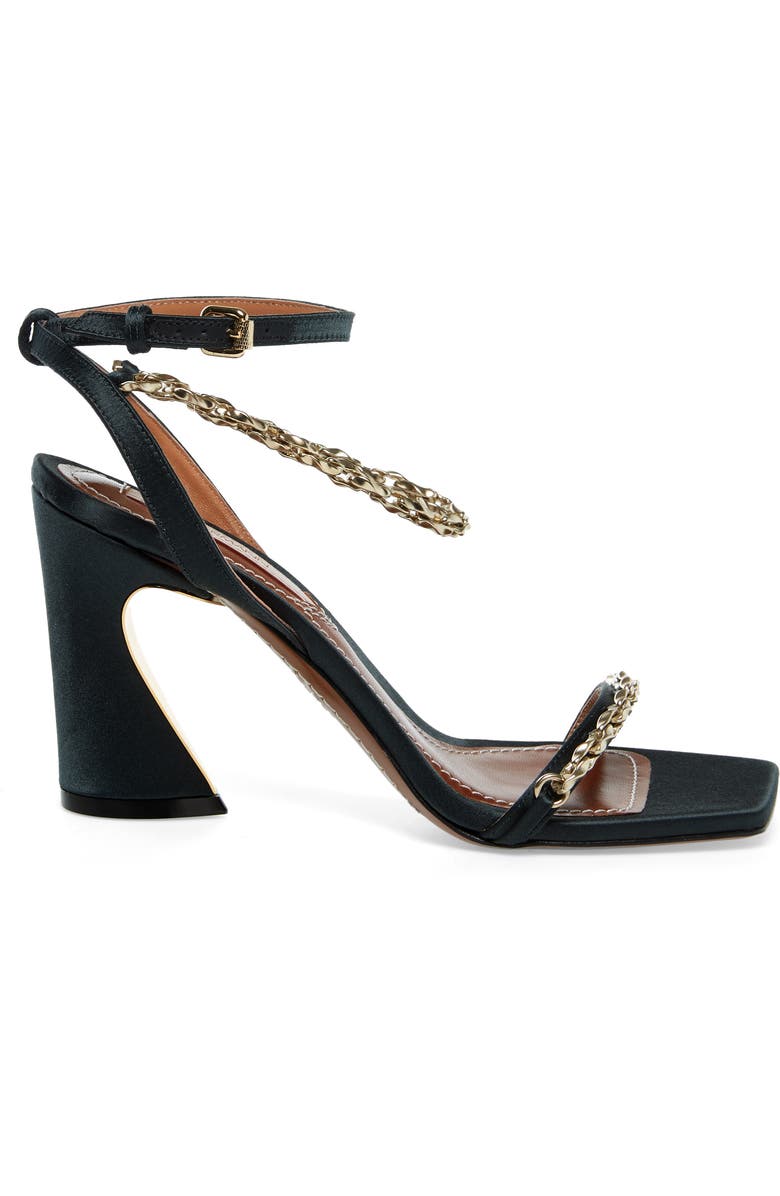 Zimmermann Crescent Chain Ankle Strap Sandal, Alternate, color,