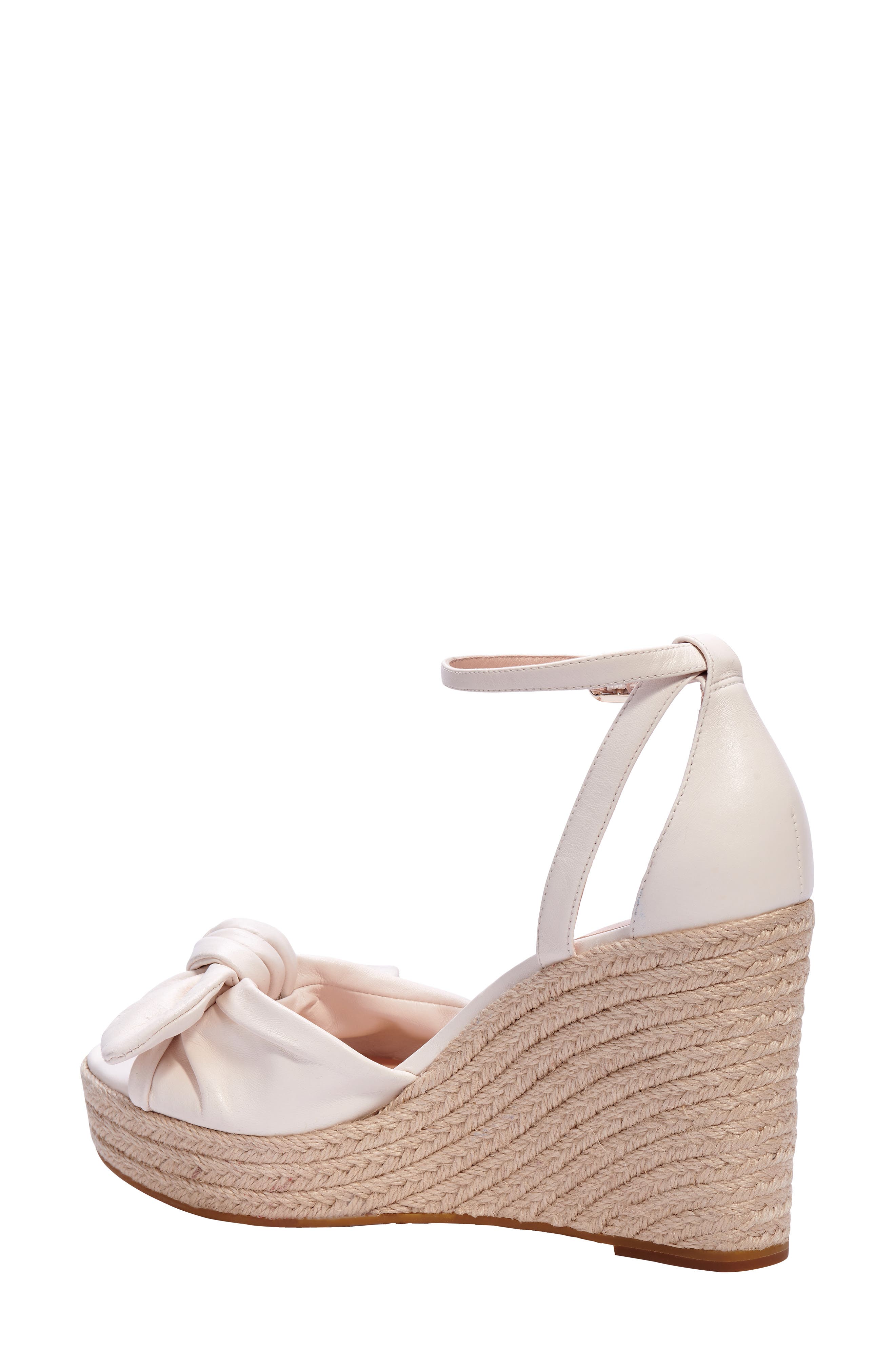 Kate Spade New York tianna espadrille wedge sandal, Alternate, color, Parchment