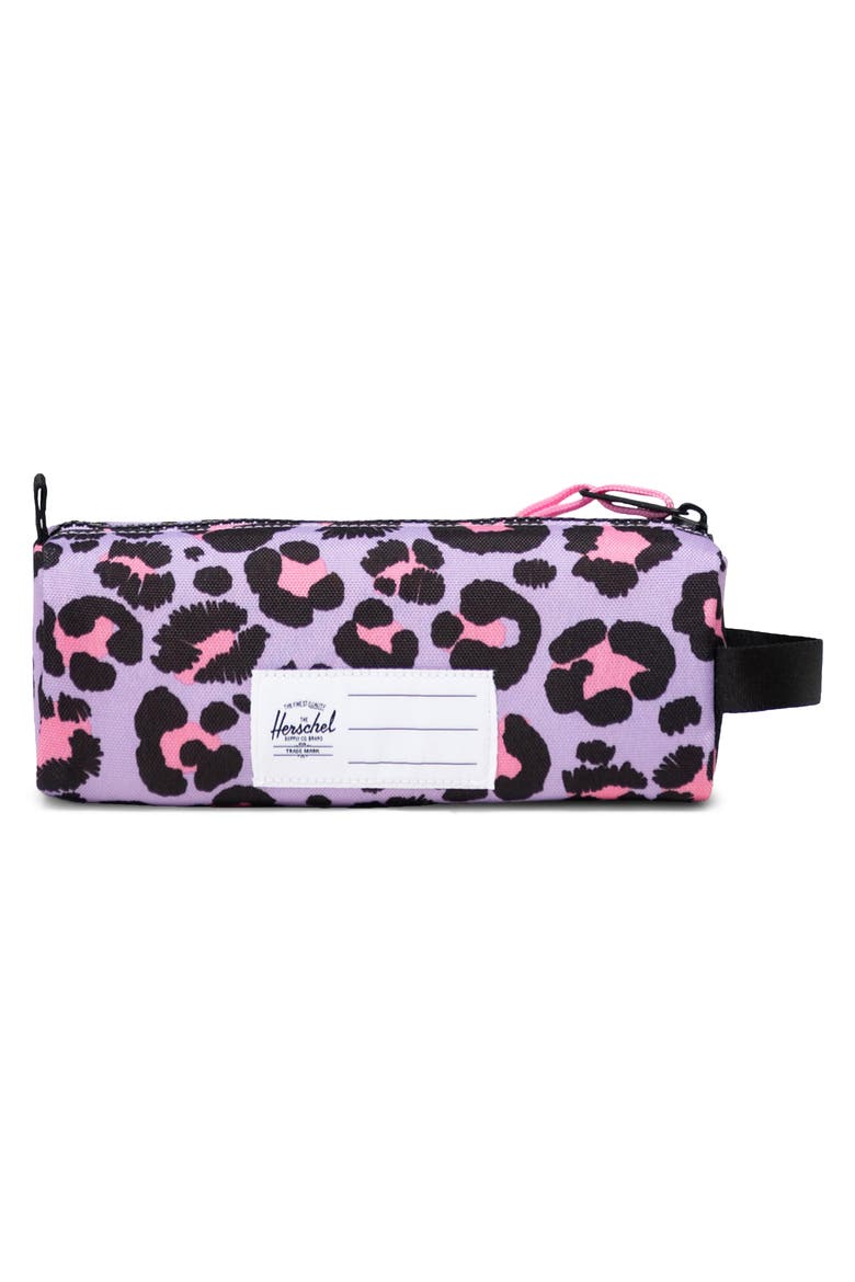 Settlement Pencil Case, Alternate, color, SCRIBBLE LEOPARD SACHET PINK