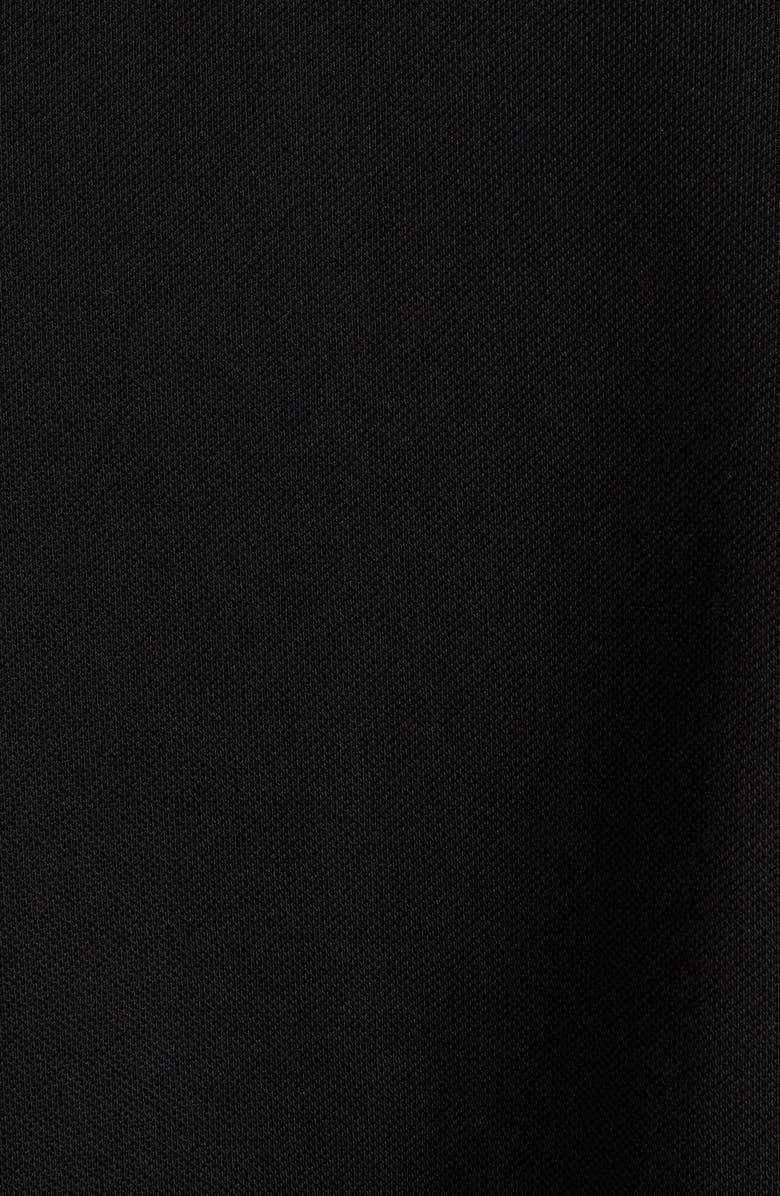 Moncler Logo Patch Pocket Zip Polo, Alternate, color, Black