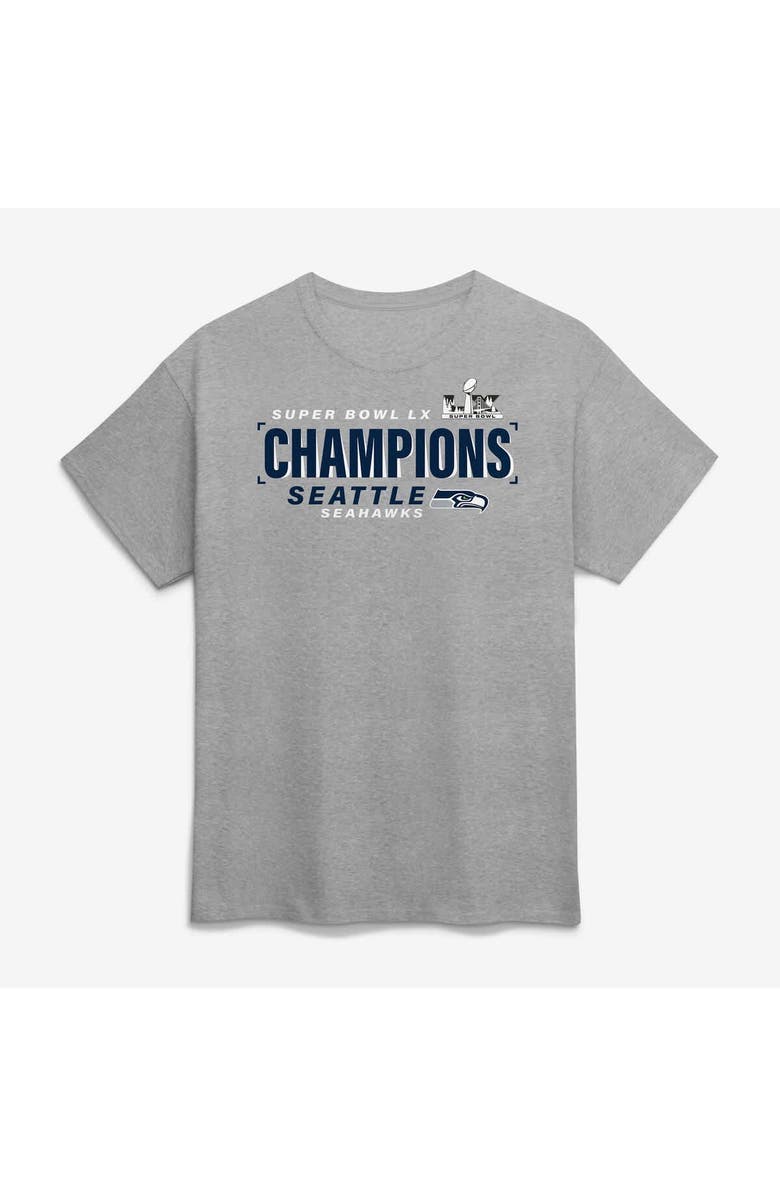FANATICS Men's Fanatics Steel Seattle Seahawks Super Bowl LX Champions Counting Points Score T-Shirt, Alternate, color, Steel