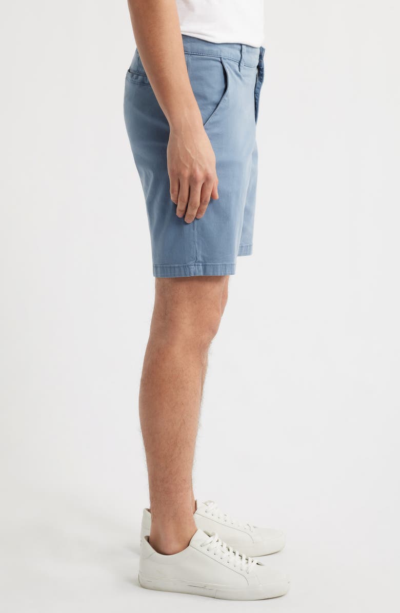 34 Heritage Arizona Slim Fit Flat Front Chino Shorts, Alternate, color, Blue Ashes Twill
