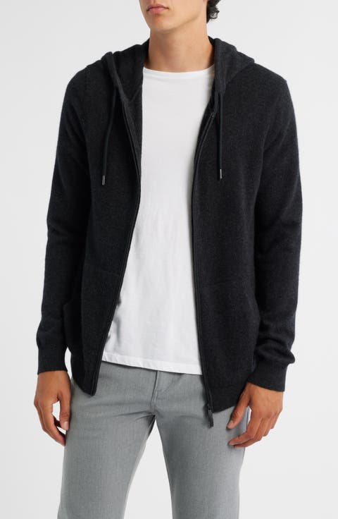 Xander Cashmere Hooded Zip Cardigan