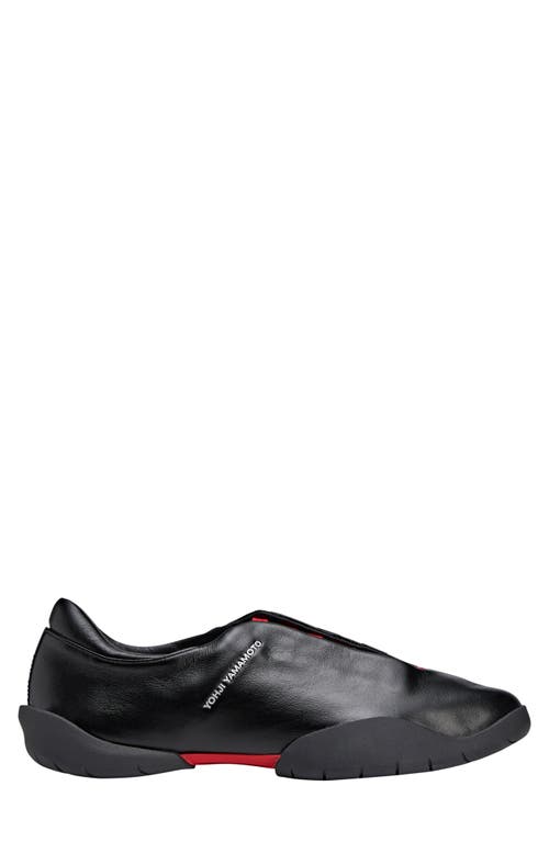 Y-3 Adidas Regu Mary Jane In Black/black/better Scarlet