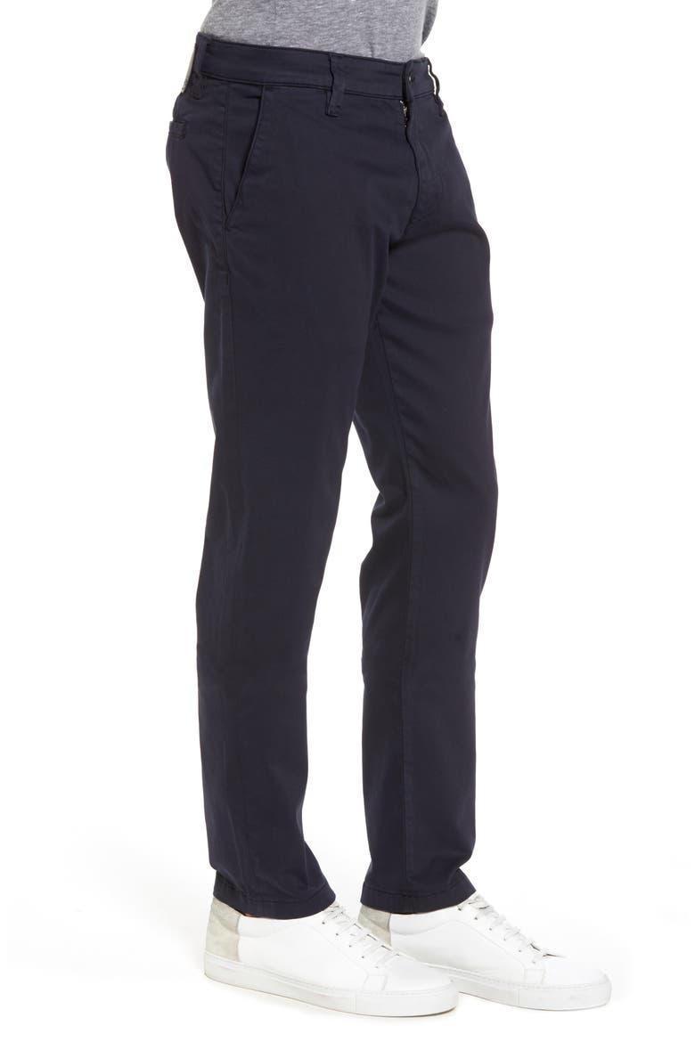 Johnny Slim Fit Twill Pants, Alternate, color, DARK NAVY TWILL
